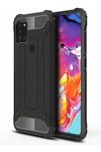 Capa Anti-impacto Hybrid Rugged P/ Samsung Galaxy A21s Preta