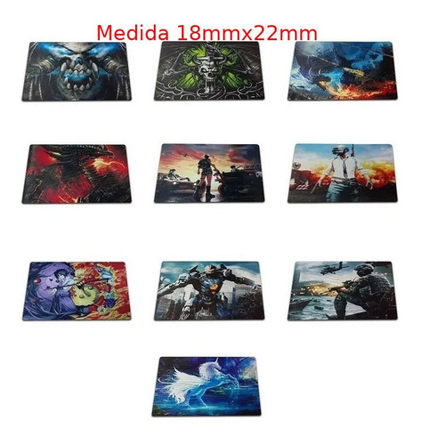 Imagem 5 de 6 de Mouse Pad Pequeno Tecido E Borracha Natural, Estampa Gamer