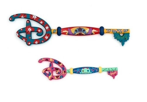 Stitch & Lilo Set Llave Decorativa En Caja Disney Store