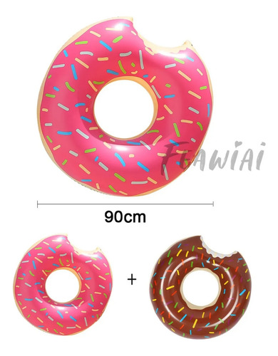 Salvavidas 2 Piezas Diseño Dona Para Adultos Café