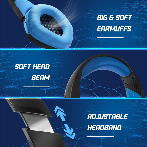 Euarne Auriculares Para Juegos Para Ps4, Xbox One, Ps5, Auri
