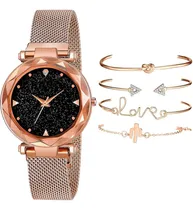 Comprar Kit Reloj De Iman Geneva Pulsera Caja De Regalo Clásico 5pz