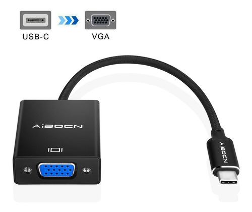 Usb-c 3.1 Tipo C Para Cable Vga Hd 1080p Monitor Proyector V