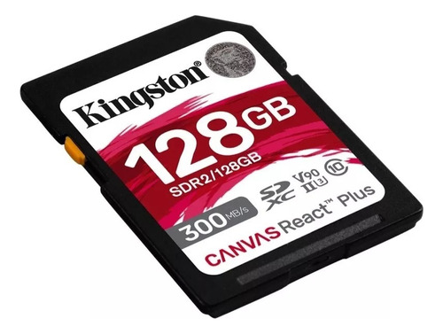 Memoria Sdxc Kingston V90 128gb 300mb/s Canvas React Plus