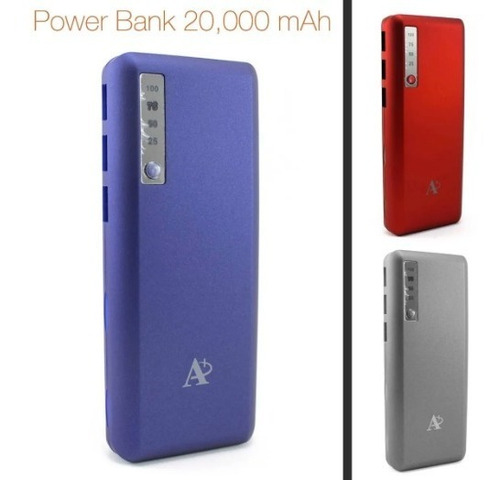 Imagen 3 de 4 de Batería De Respaldo 20,000 Mah, Con Lampara Led Y Estrobo