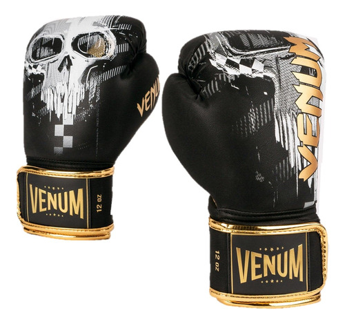 Venum Guantes De Boxeo Skull - Negro, 10 Onzas