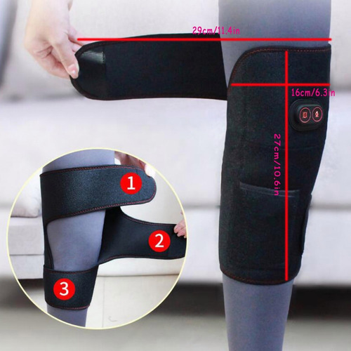 A Rodillera Calefactable Con Masaje Vibratorio. Masajeador