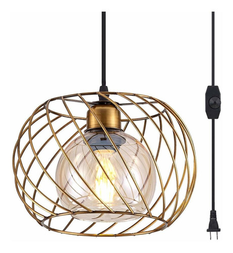 Ylong-zs Hanging Lamps Swag Plug In Pendant Light With