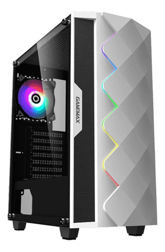 Gabinete Gamer Gamemax Diamond, Rgb, Lateral Vidro, Branco