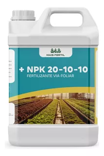 Fertilizante Liquido Npk 20-10-10 Cafe Milho Hortaliças 5l