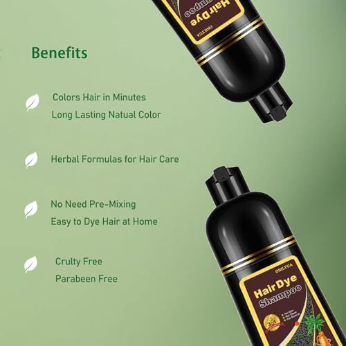 Shampoo Natural De Cor De Cabelo Para Cobertura De Cabelos G