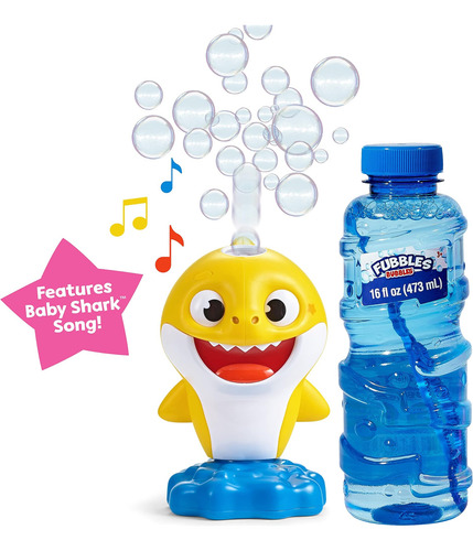 Máquina De Burbujas Musicales Para Niños Pequeños Baby Shark