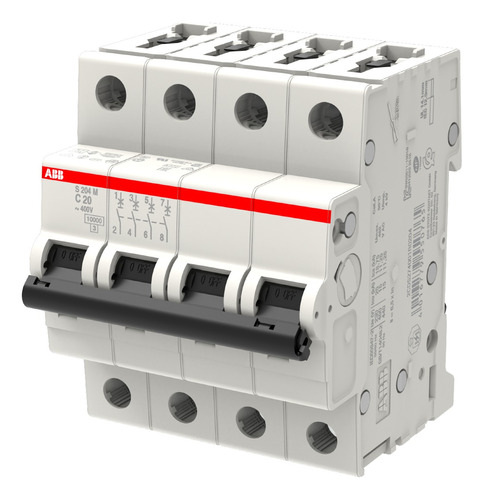 Llave Térmica Abb Termomagnética Tetrapolar 4x20a - 10ka