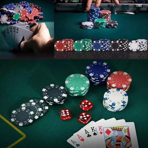Juego De 500 Fichas De Poker Con Maletín Metálico Y Barajas