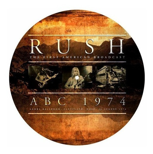 Rush, Abc 1974, Picture Disc, vinil LP novo e importado