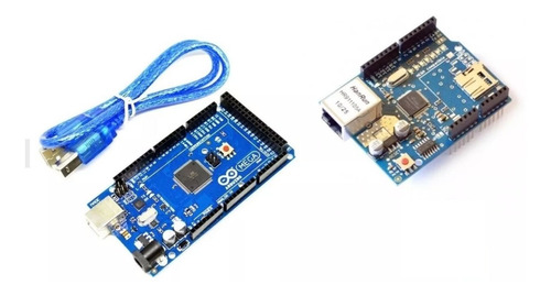 Kit Arduino Arduino Mega Con Ethernet Shield W5100 Iot Pic B