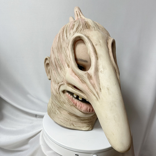 Máscara Scary Adam And Barbara De Látex Para Hombre Con Cabe