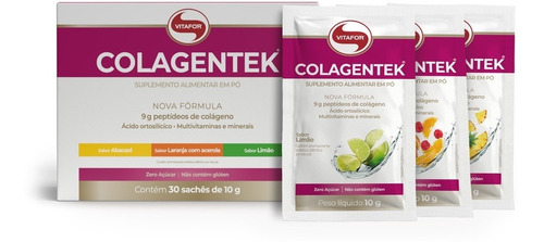 Colagentek  30 sachês 10g sortido  Vitafor