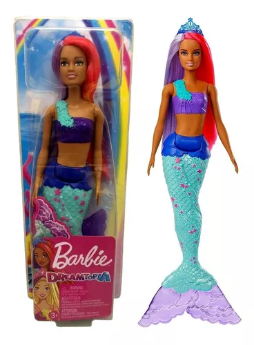 Boneca Barbie Sereia Dreamtopia, Colorida, Mattel 