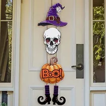 Comprar 4 Piezas De Letreros De Madera Para Puertas De Hallowee...
