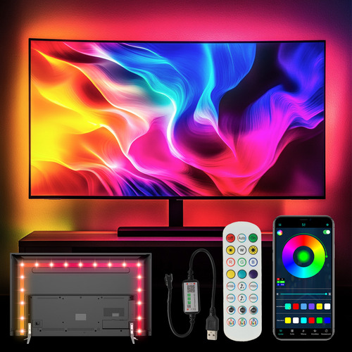 Tira De Led Bluetooth 5m Luz Led Rgb Inteligentes App Wevivi