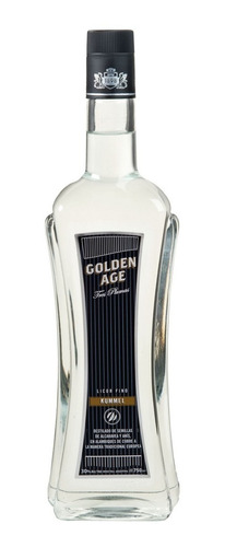 Licor Golden Age, Tres Plumas  Kummel, 750 Ml.