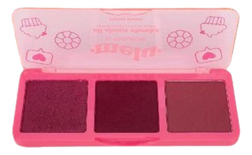 6 Trio Blush Iluminador Cherry Cheats Ruby Rose Atacado