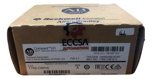 Allen Bradley 1769-ow16 Rockwell Automation
