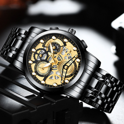 Reloj Impermeable Hollow Trendy Student For Hombre