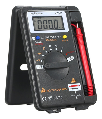 Richmeters Handheld Mini Multímetro Digital Multifunções
