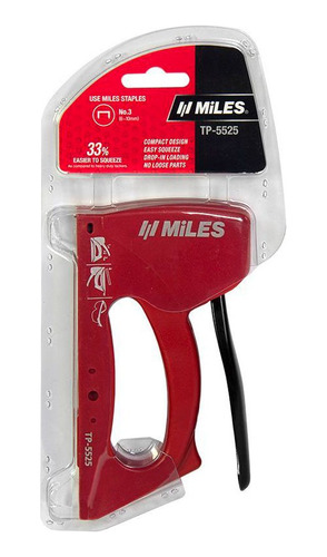 Engrampadora Miles Plastica Para Grampas De 6-10mm 