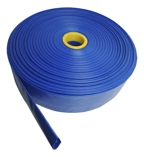 Kit 20 Metros Mangueira Flat Chata Azul 2 - 5 Bar Mineração