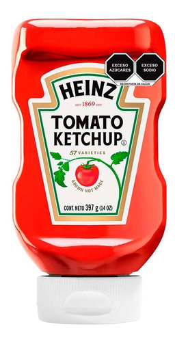 Imagen 1 de 1 de Ketchup Heinz Pet 397g