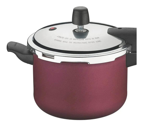 Olla De Presión Vancouver Antiadherente 20 Cm 45 L Color Roj