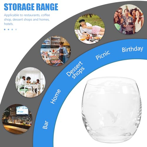 Juego De Vasos De Vidrio Transparente 450 Ml 2 Piezas Mapa M