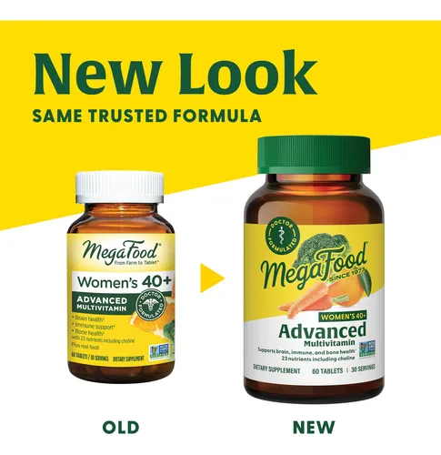 Suplemento Multivitamínico Megafood Women's 40+, 120 Tableta