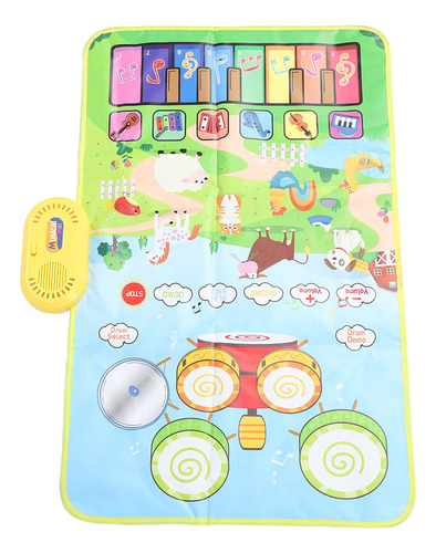 . Tapete Musical De Juegos Con Piano Y Batería For Niños