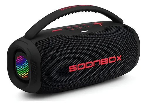 Parlante Soonbox Portátil Con Agarre Bluetooth Rgb Premium