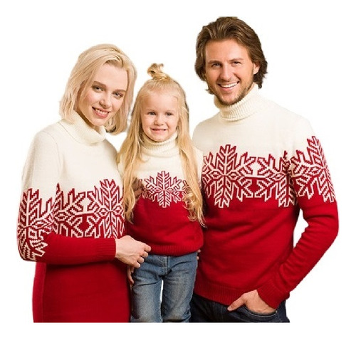 Suéteres De Navidad De La Familia Padre-niño Tops De Punto