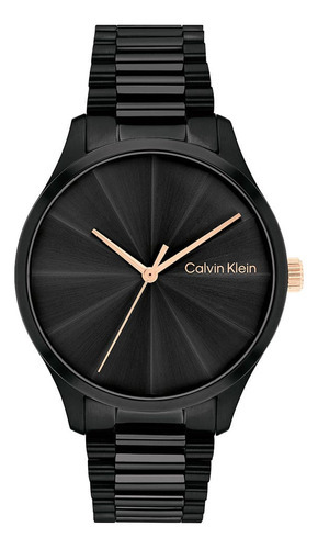 Reloj Calvin Klein Burst Para Mujer De Acero Negro 25200233