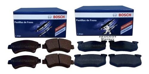 Juego Pastillas Delant Y Traseras Bosch Peugeot 206 2.0 Hdi