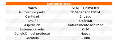 Kit Bujes Árbol Levas Std Sakura L4 1.8l 82/83 Sealed Power