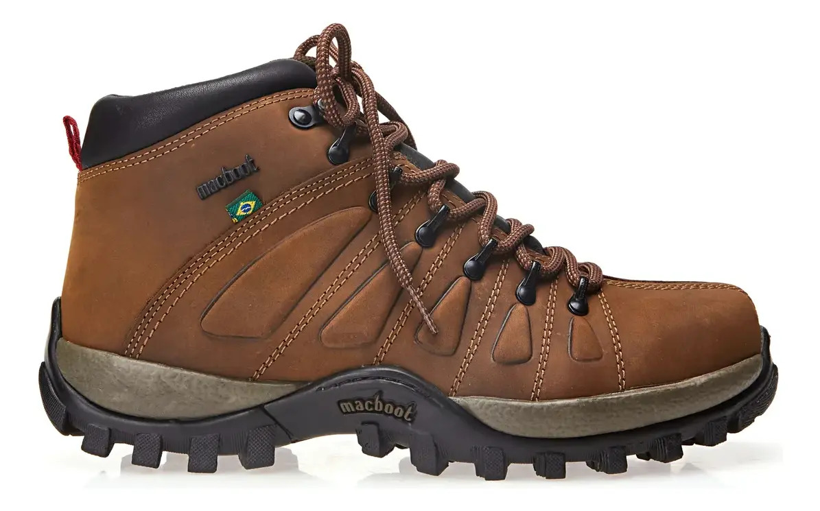 Bota Masculina Adventure Uirapuru 06 Cano Alto Macboot Liso