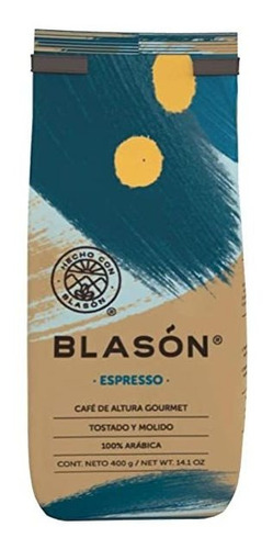 Cafe Blason Espresso Ground Coffee From Mexico - 14.1 Oz / 4