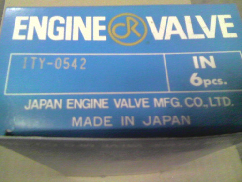 Valvula De Admision  Toyota  2f (3 Ranuras) Japones  Und