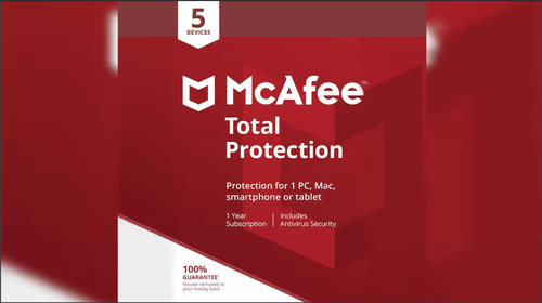 Antivirus Mc Afee Total Protection 5pc / 1año / 25 Digitos