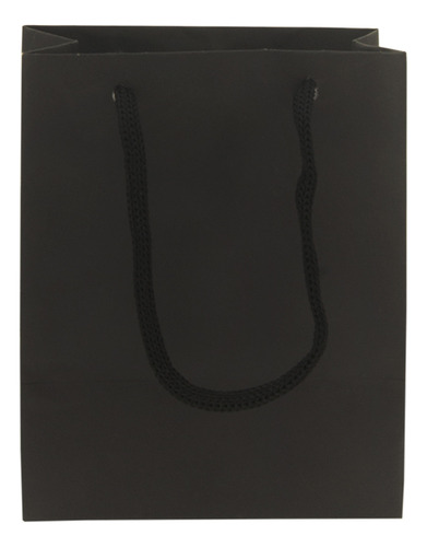 Sacola Preta Pp 12x10x7 - 50 Unidades Preto