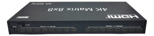 Matriz Switch De Video Hdmi 2.0 4k_60hz 4 X 4 El8x8-2.0