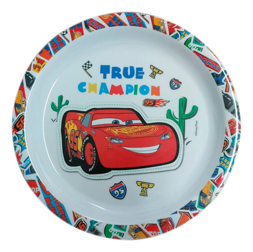 Prato Refeição Infantil Carros Disney 21cm Melamine Yangzi