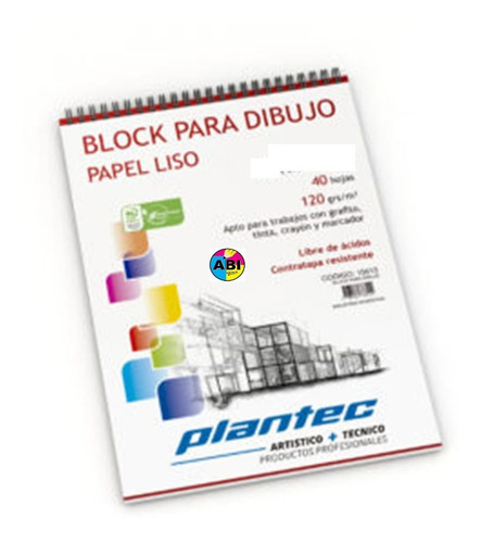 Block Para Dibujo Tecnico Hoja Lisa A5 120gr 40h .plantec